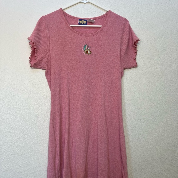 Disney Pink Pajama Dress with Embroidered Detail - Picture 3 of 6